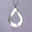 Iso Pisara kaulakoru hopea peili sävyssä titiMadam Jewelry