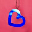 Iso Sydän kaulakoru sininen peili titiMadam Jewelry