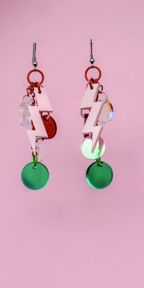 DOP Light 2 Uniikit Limited edition moniväriset korvakorut titiMadam Jewelry