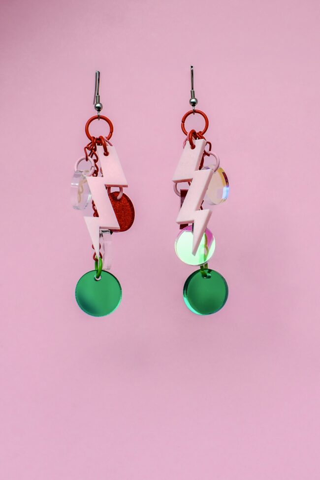 DOP Light 2 Uniikit Limited edition moniväriset korvakorut titiMadam Jewelry