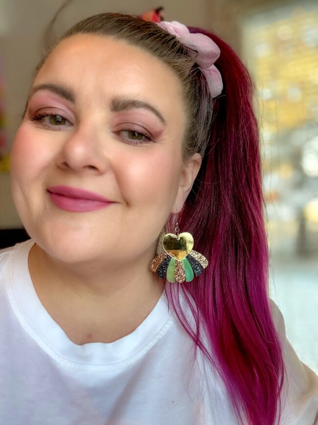 RainbowHeart Sydän uniikit moniväriset korvakorut kulta peili titiMadam Jewelry RainbowHeart Sydän uniikit moniväriset korvakorut kulta peili titiMadam Jewelry