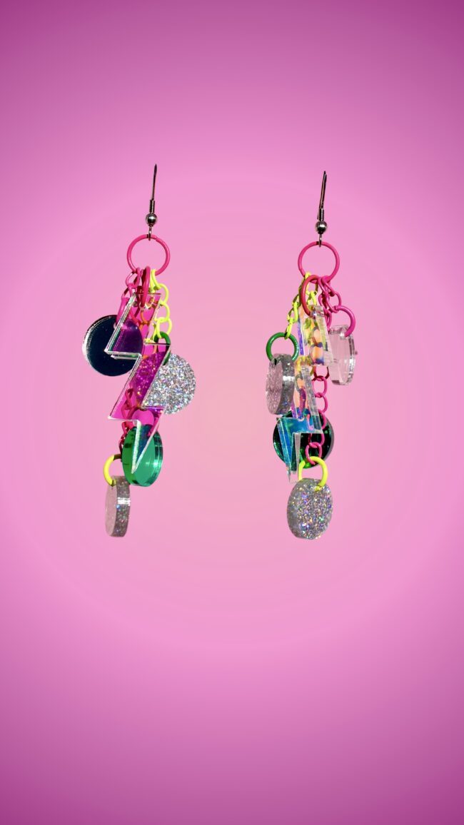 DOP Light moniväriset uniikit korvakorut neon glitter sävyissä titiMadam Jewelry DOP Light moniväriset uniikit korvakorut neon glitter sävyissä titiMadam Jewelry