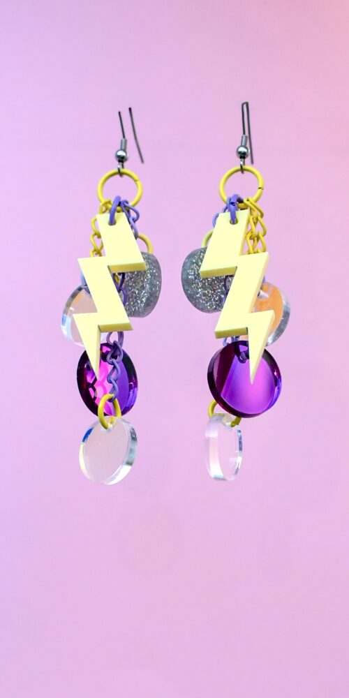 Näyttävät Uniikit Korvakorut DOP Light 5 liila titiMadam Jewelry